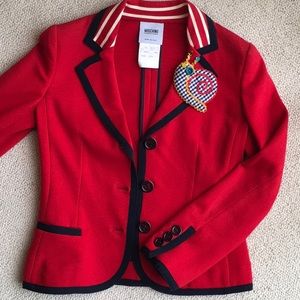 Moschino Red Blazer